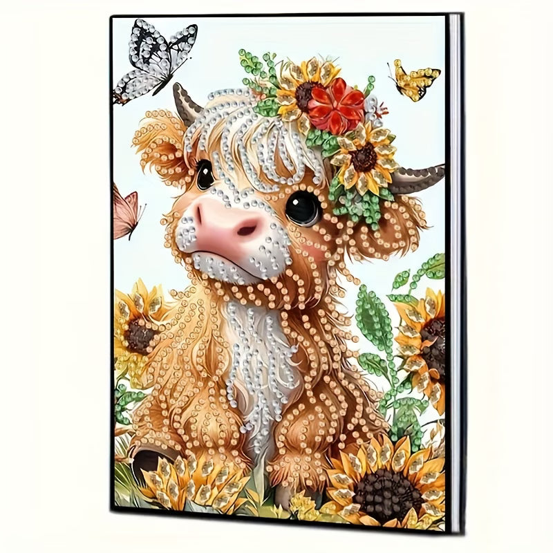 NEW Highland Cow Notebook 6"x8" 50 Blank Pages