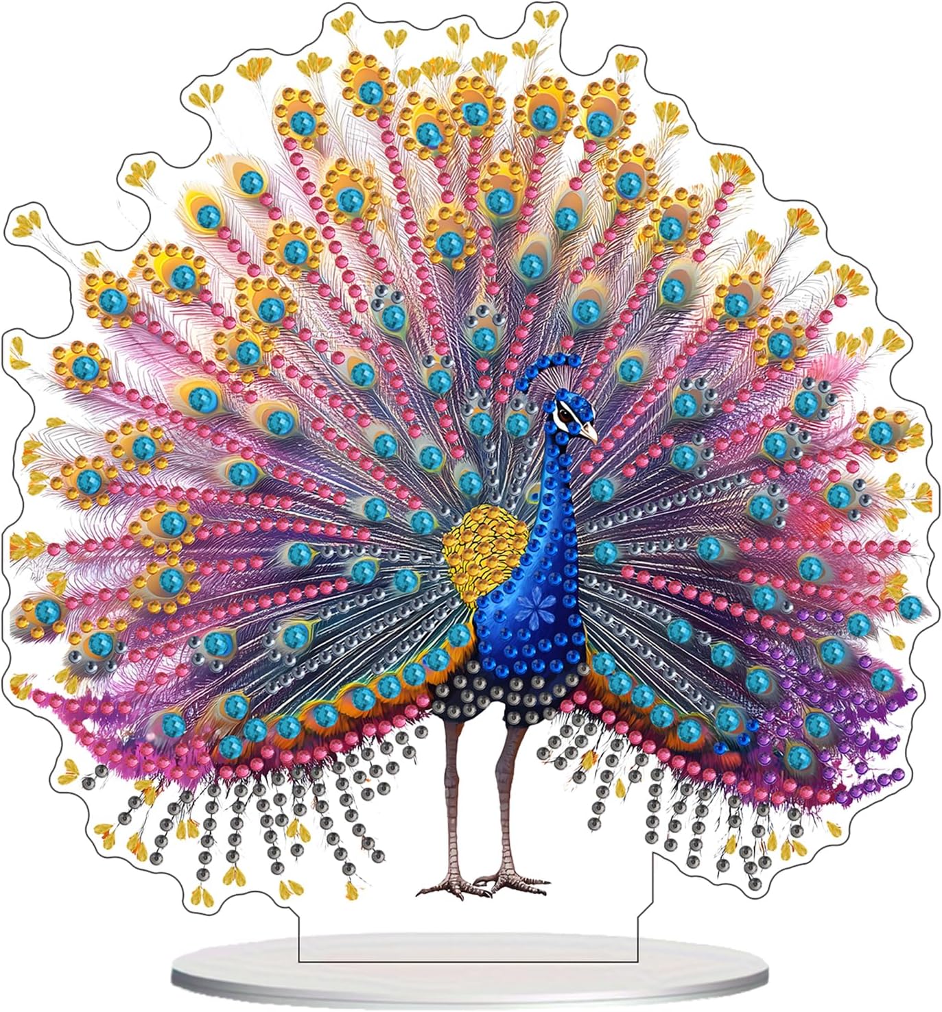 1/28/26: NEW Pretty Peacock Tabletop Decor 7"x8"