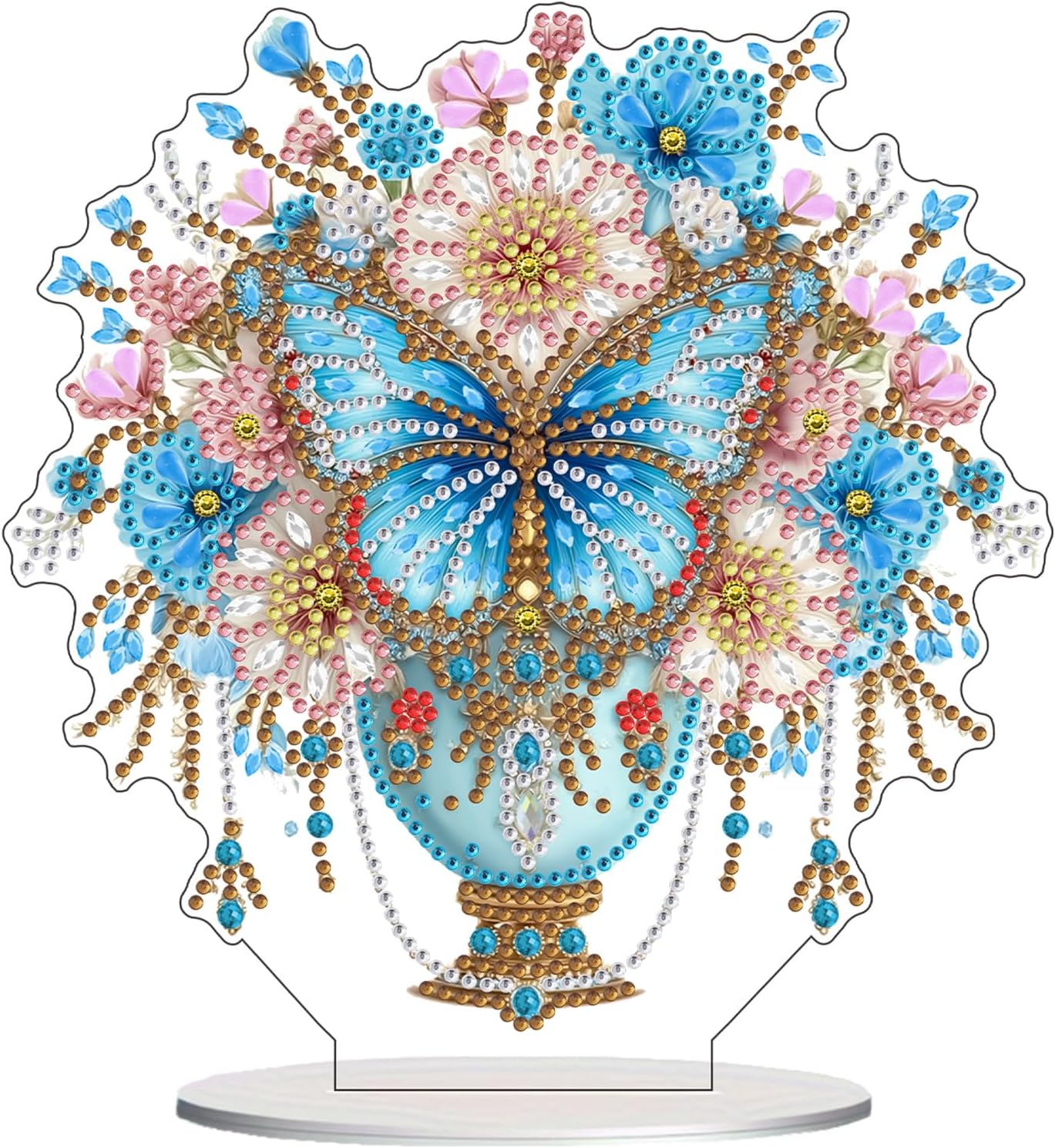 NEW Butterfly Vase Tabletop Decor - 7.5"x8"