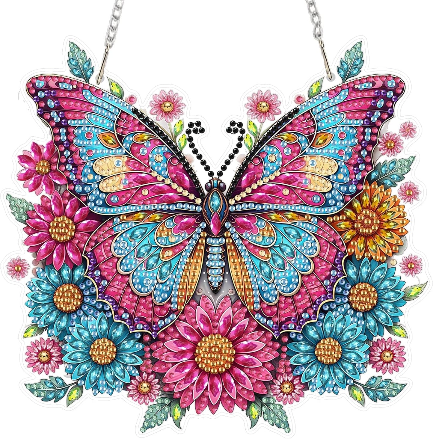 NEW Butterfly Hanging Pendant - 7"x8"