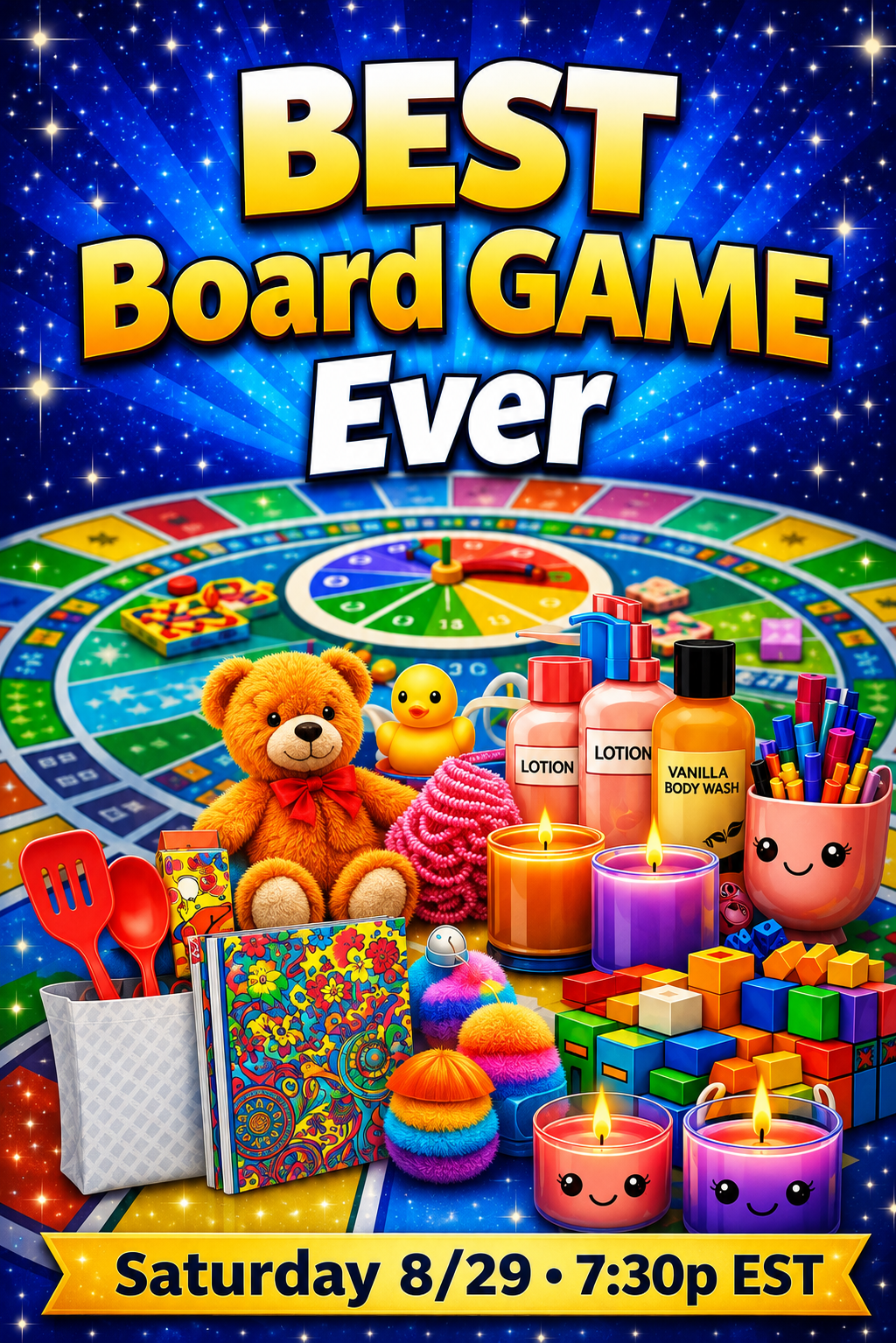 Best Board Game EVER ~ LIVE Saturday 8/29 at 7:30p EST