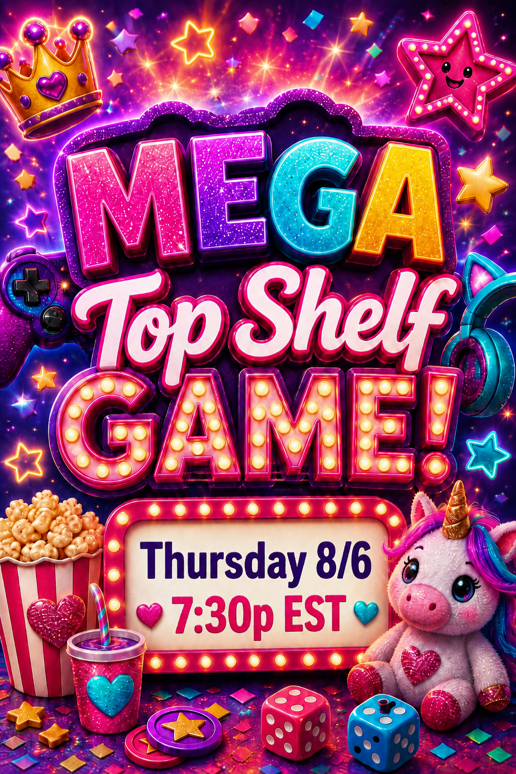 TOP Shelf TREASURES ~ Thursday 8/6 at 7:30p EST