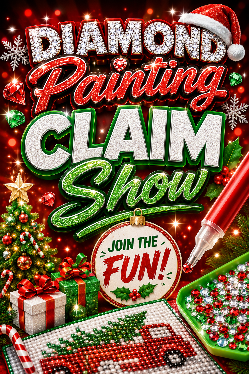 Christmas in July - Diamond Painting NEW Kits - Claim While LIVE! Thursday 7/23 at 7:30p EST