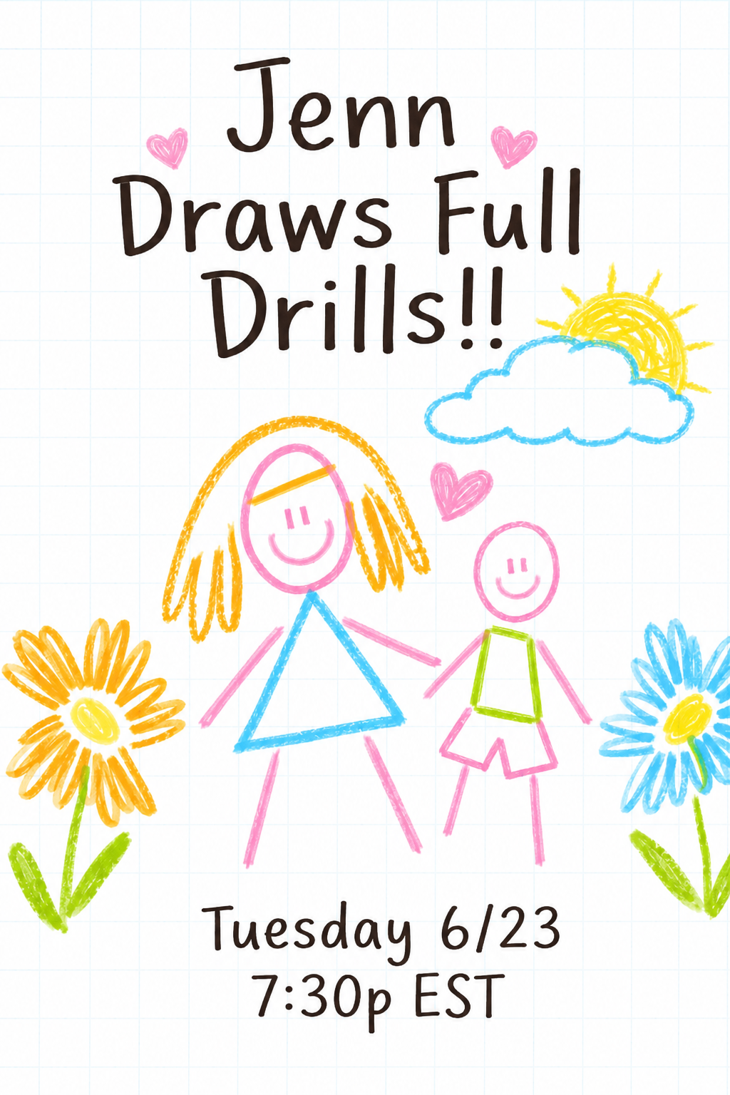 Diamond Painting Full Drill GAME Jenn Draws - Tuesday 6/23 7:30p EST