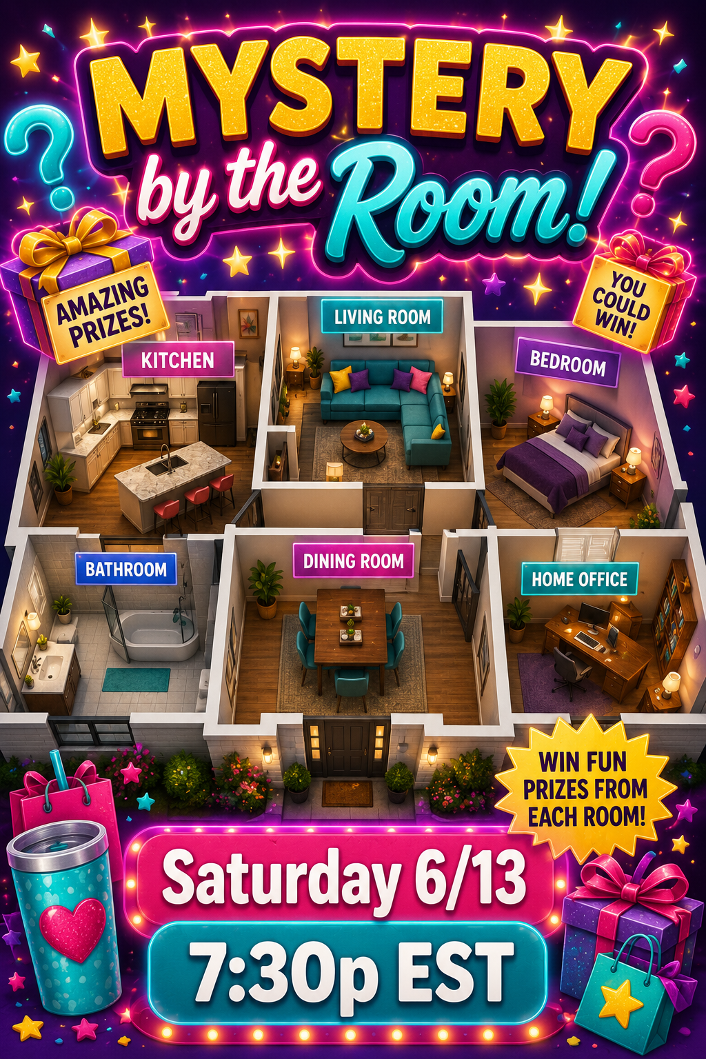 MYSTERY By the Room - LIVE Saturday 6/13 at 7:30pm EST