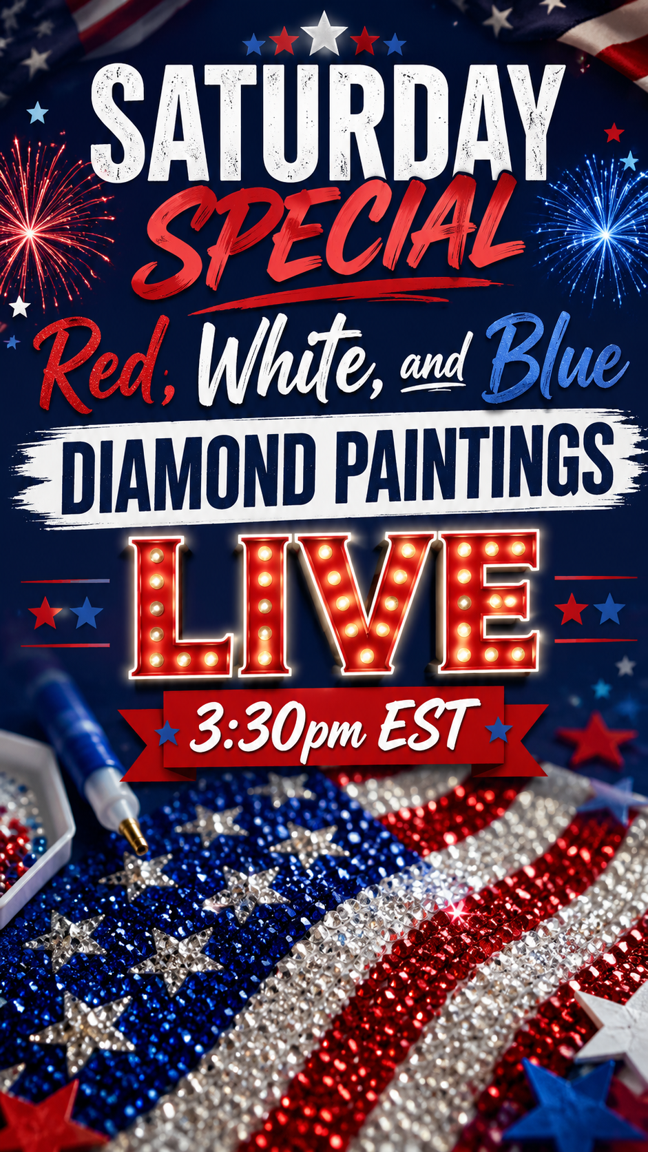 Red, White, & Blue 250 Year CELEBRATION plus PEARL kits - June 6th 3:30p EST