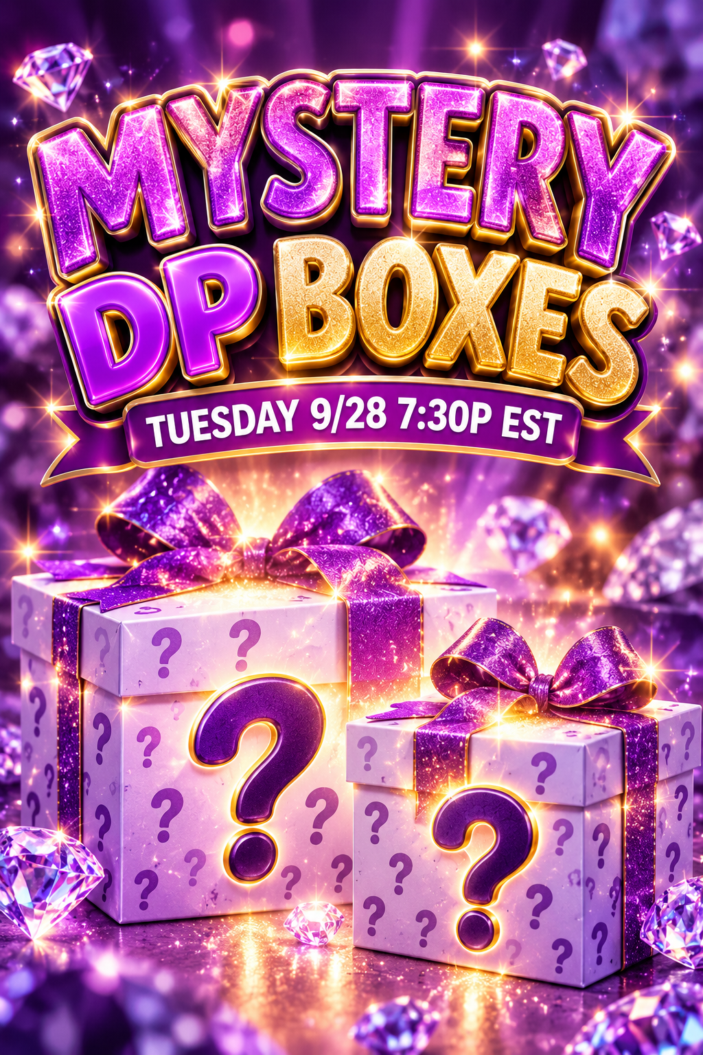 Diamond Painting MYSTERY Boxes - Small or Large - LIVE Tuesday 9/29 7:30p EST