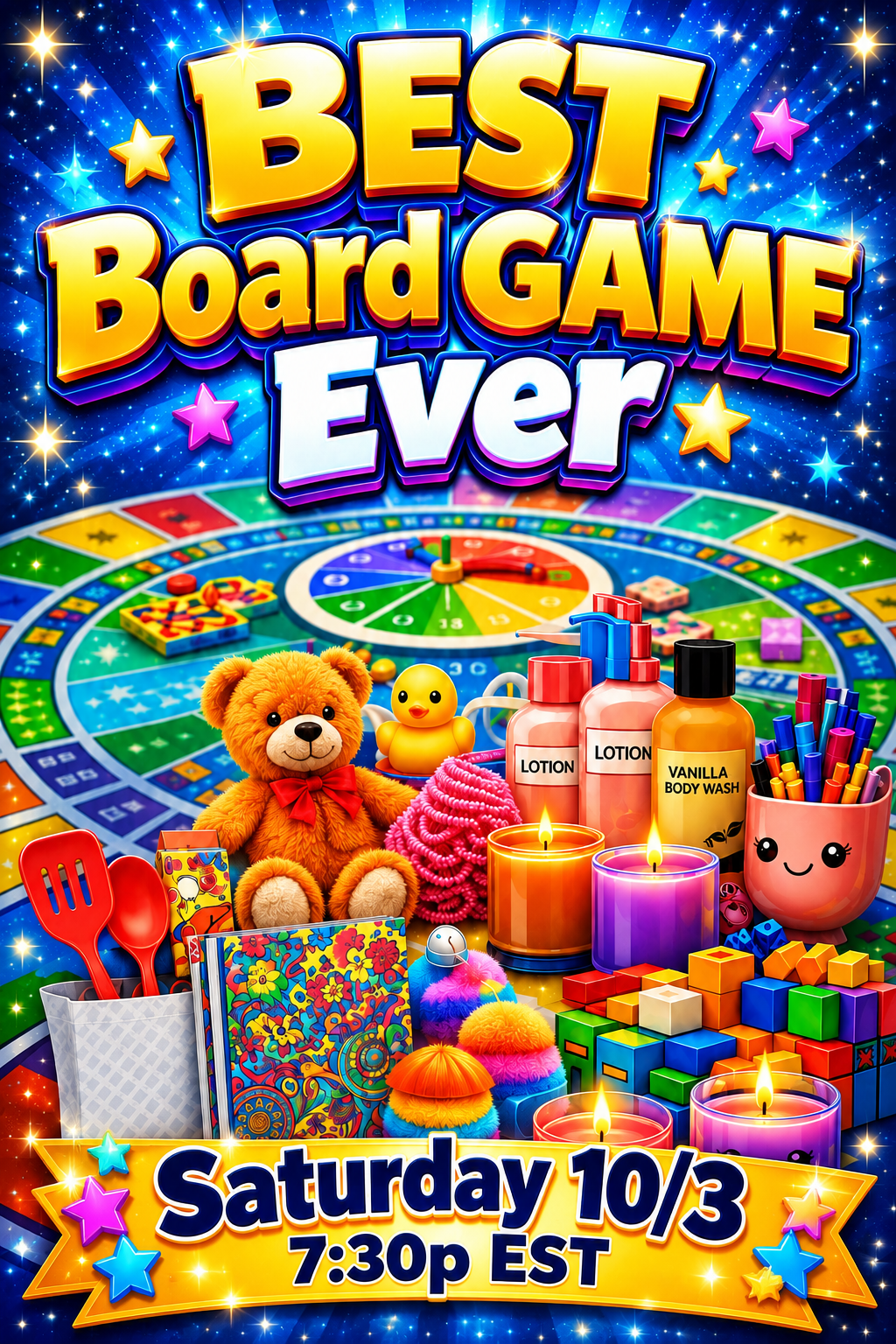 Best Board Game EVER ~ LIVE Saturday 10/3 at 7:30p EST