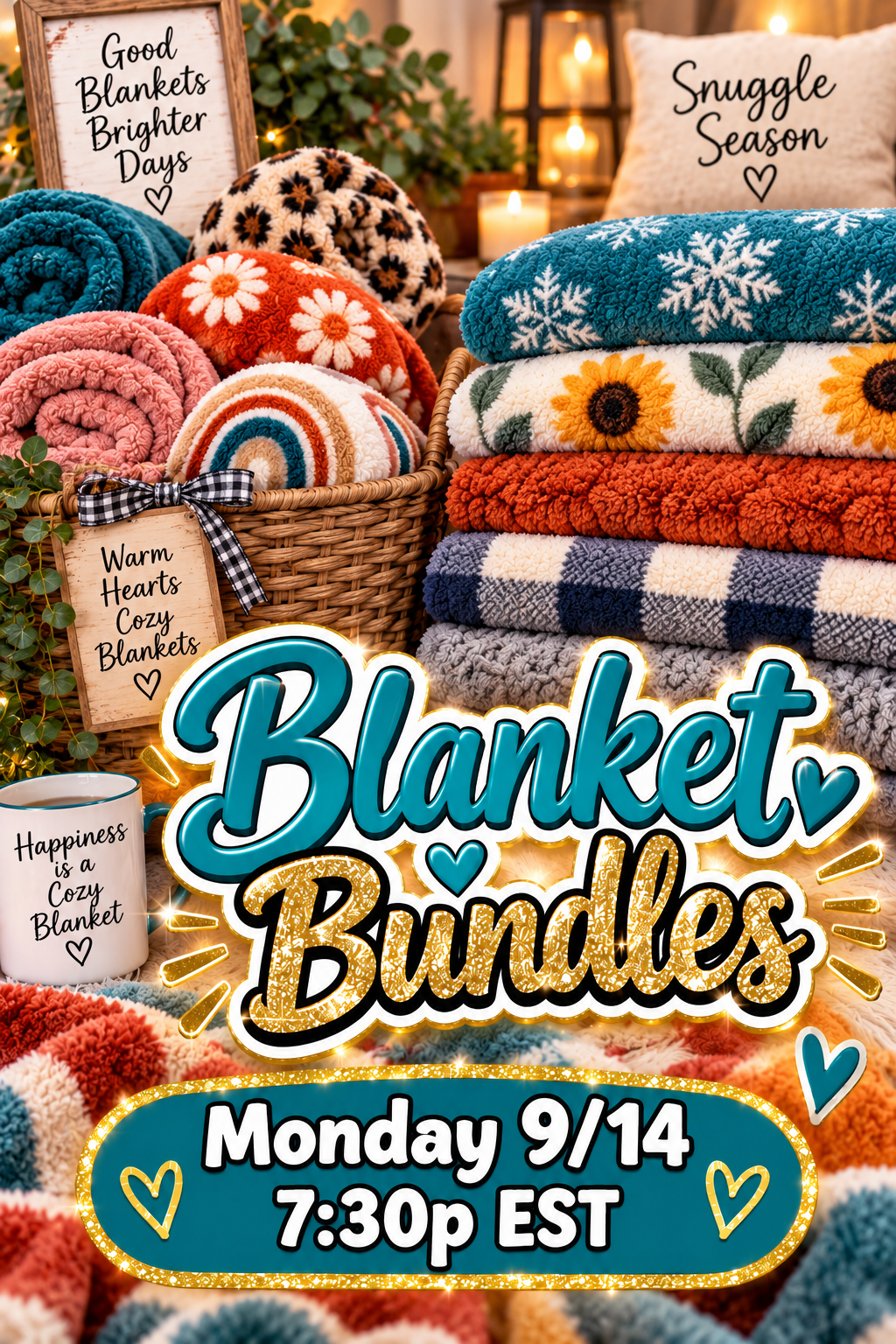Blanket Bundles GAME - LIVE Monday 9/14 at 7:30p EST