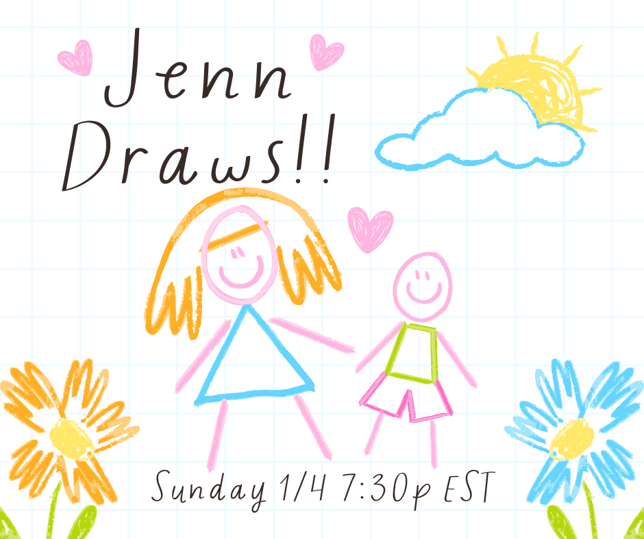 Diamond Painting GAME Jenn Draws - Sunday 1/4 at 7:30pm EST!