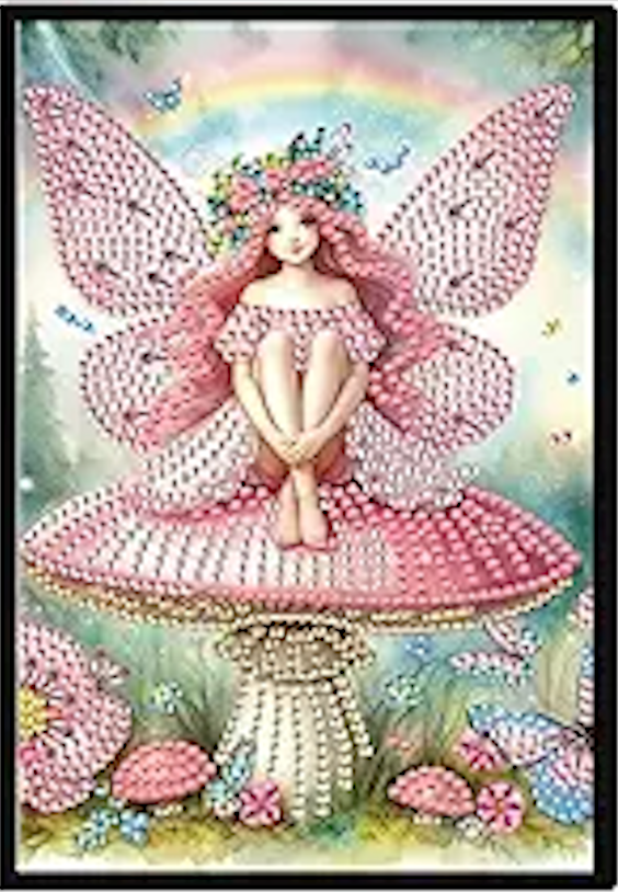 1/28/26: NEW Rainbow Fairy on Mushroom Notebook 6"x8"