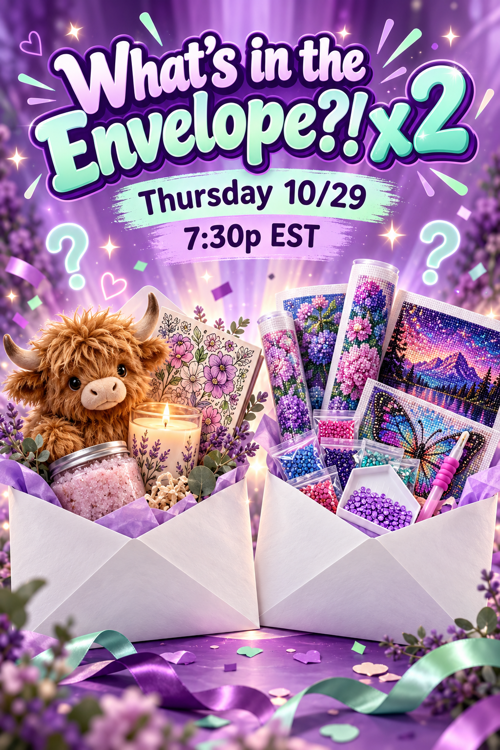 What's in the Envelope x 2!! - LIVE Thursday 10/29 7:30p EST