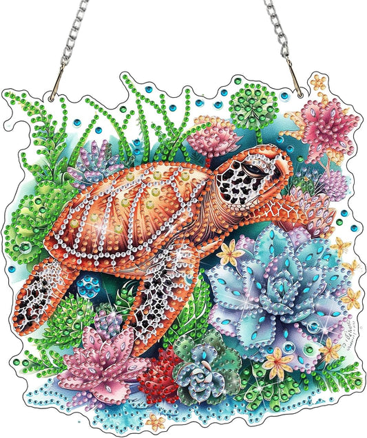 NEW Turtle Hanging Pendant - 8"