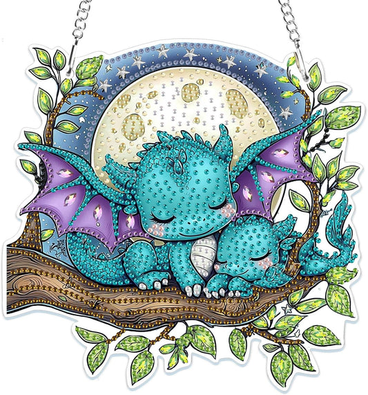 #1: NEW Sleepy Dragons Hanging Decor 7.5"