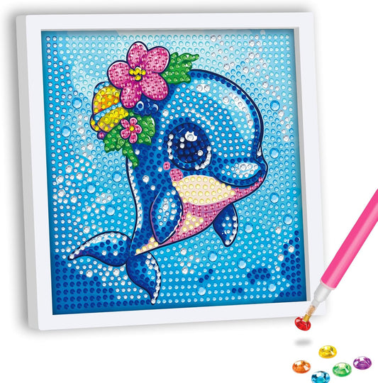 NEW Dolphin in Frame - 6"x6"