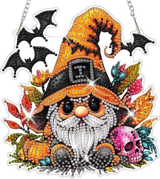 NEW Scary Gnome Hanging Pendant - 7"x7.5"
