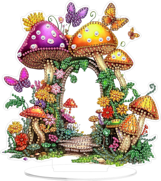 NEW Mushroom Archway Tabletop Decor 7"x8"
