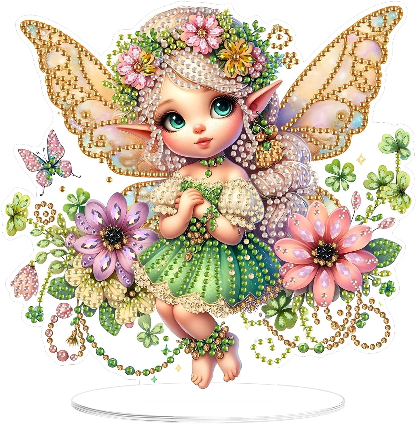 NEW Flower Fairy Tabletop Decor - 8"x7.5"