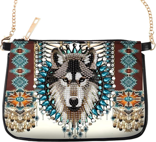 NEW Wolf Crossbody - 6"x8"