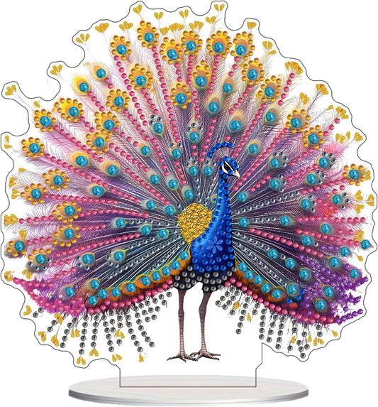 1/28/26: NEW Pretty Peacock Tabletop Decor 7"x8"