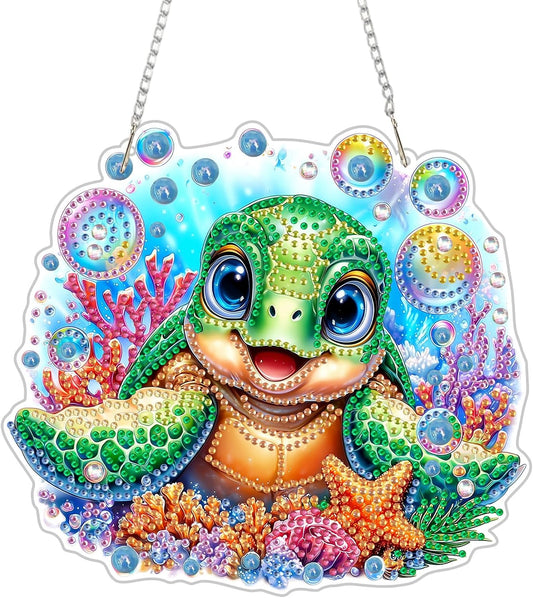 NEW Turtle Hanging Pendant - 7"x8"