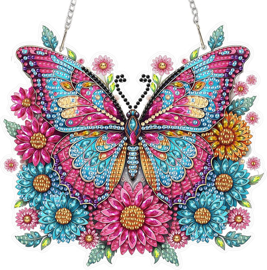 NEW Butterfly Hanging Pendant - 7"x8"