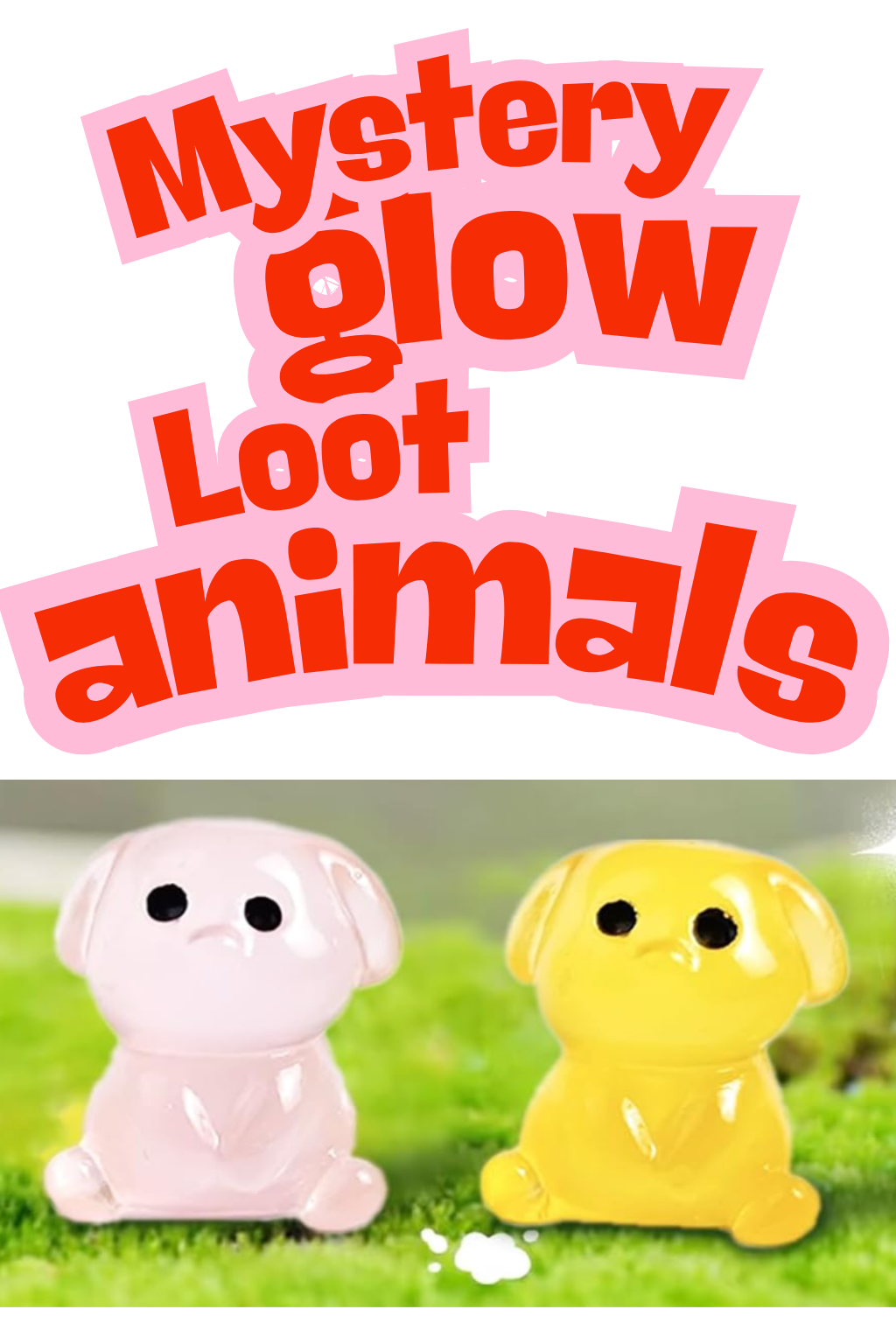 MYSTERY Mini Resin Glow in the Dark Animals w/ LUCKY LOOT!