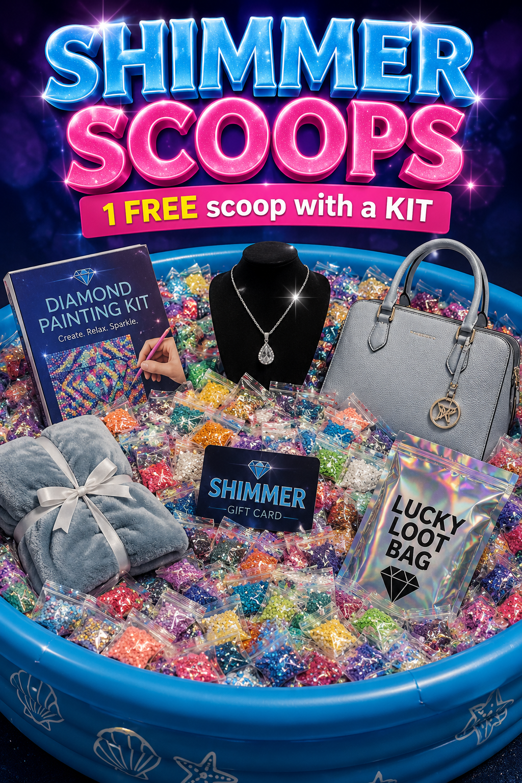 Small, Medium, or Large DP Kit with FREE Shimmer Scoop!