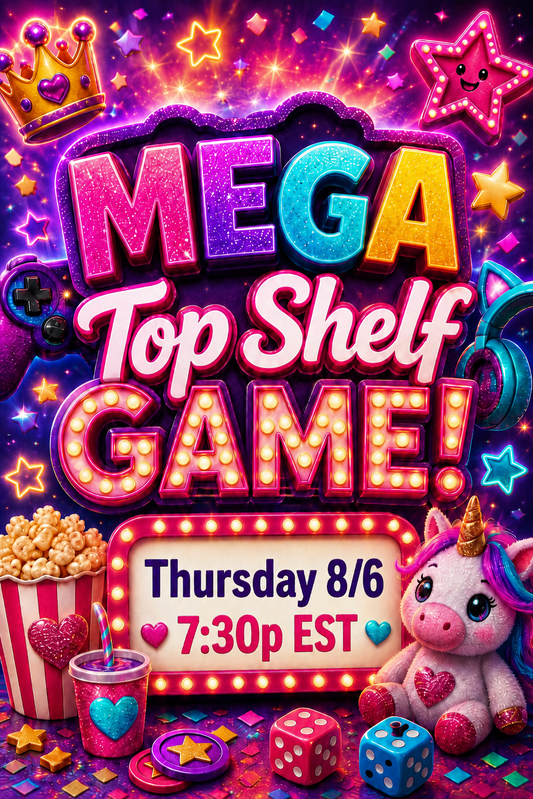 TOP Shelf TREASURES ~ Thursday 8/6 at 7:30p EST