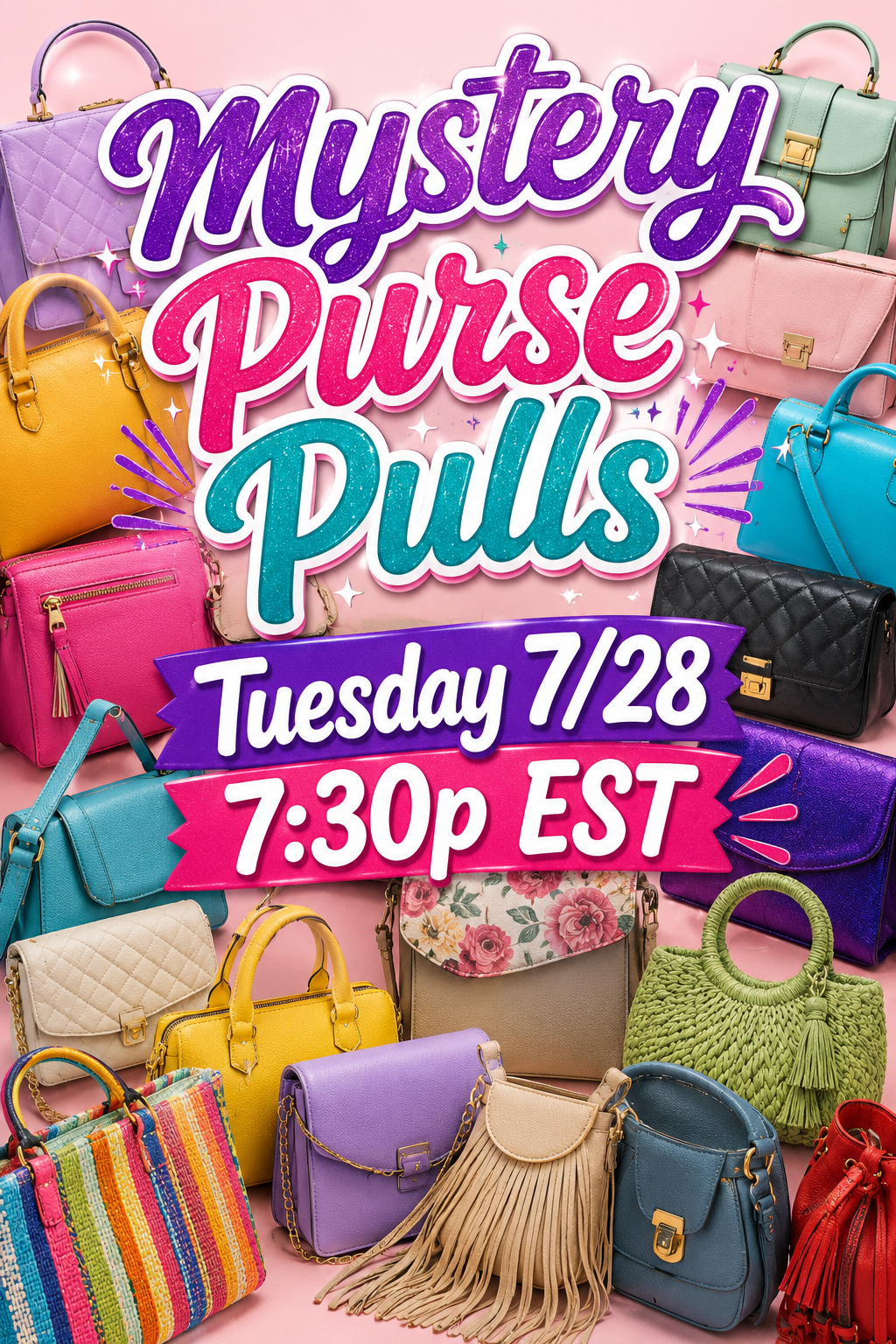 MYSTERY Purse Pulls - LIVE Tuesday 7/28 at 7:30p EST
