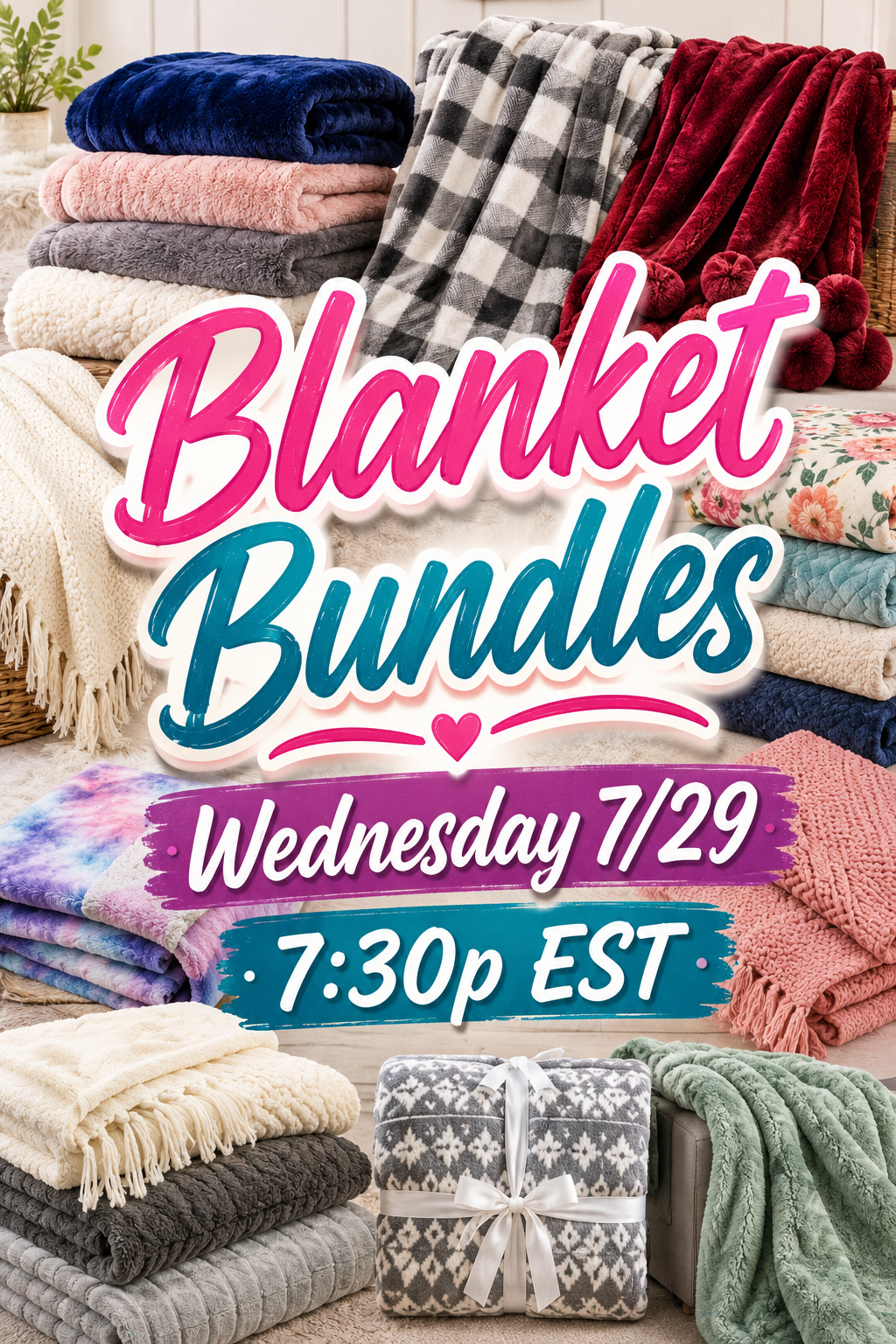 Blanket Bundles GAME - LIVE Wednesday 7/29 at 7:30p EST