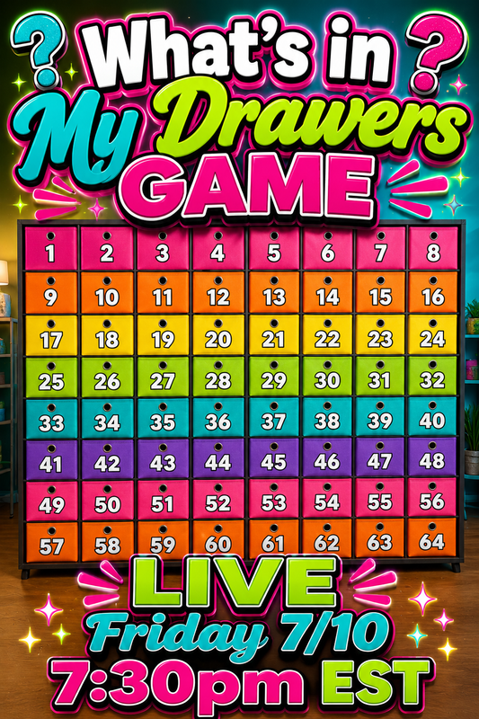 What's in My Drawers GAME - LIVE Friday 7/10 at 7:30pm EST