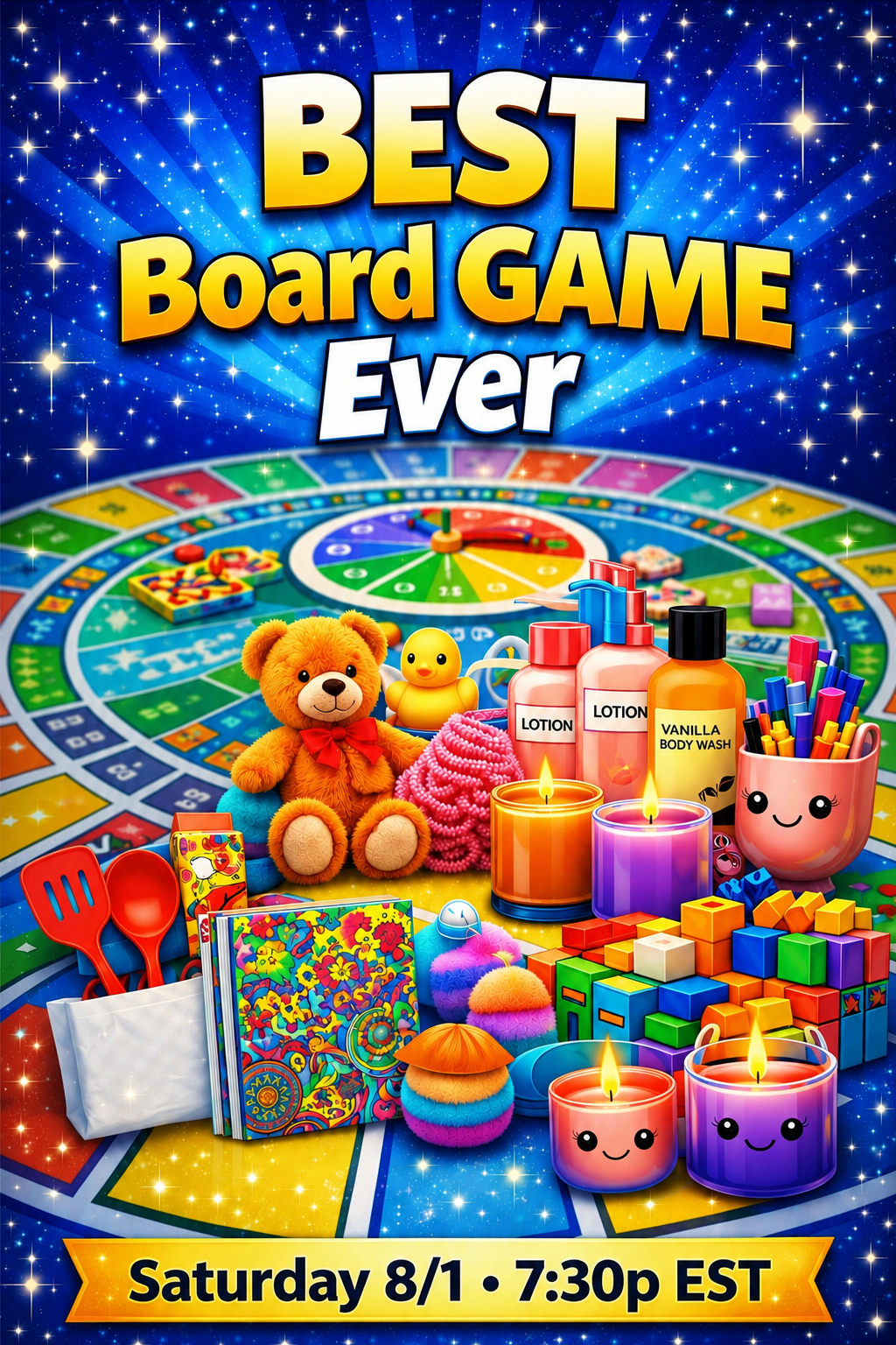 Best Board Game EVER ~ LIVE Saturday 8/1 at 7:30p EST