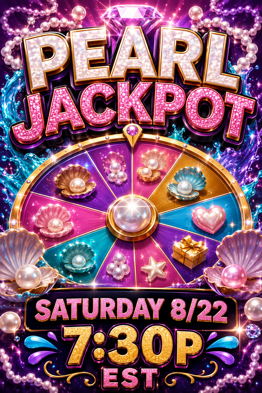Pearl JACKPOT - Saturday 8/22 at 7:30p EST