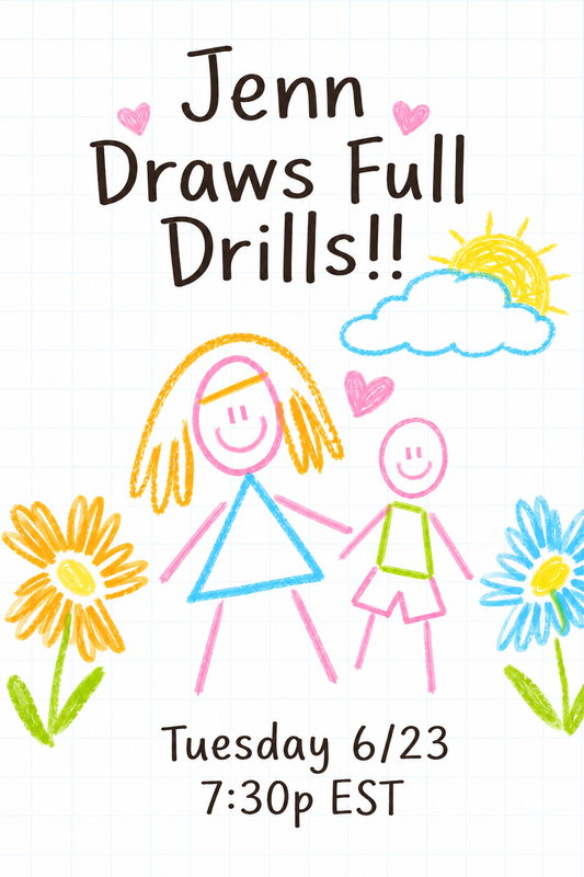 Diamond Painting Full Drill GAME Jenn Draws - Tuesday 6/23 7:30p EST