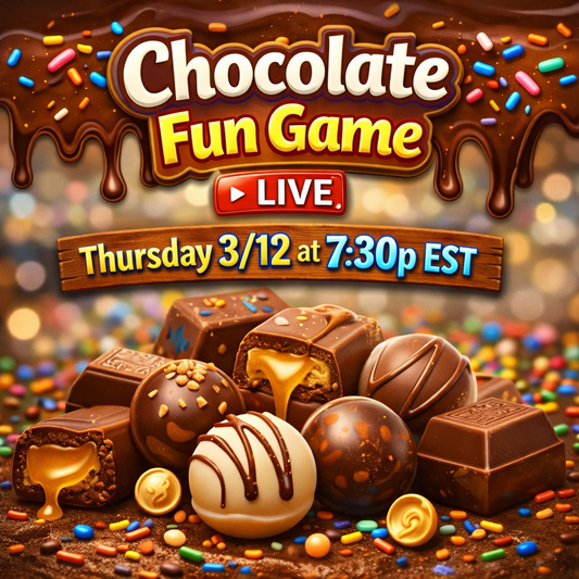 Chocolate Fun GAME - Live Thursday 3/12 at 7:30pm EST