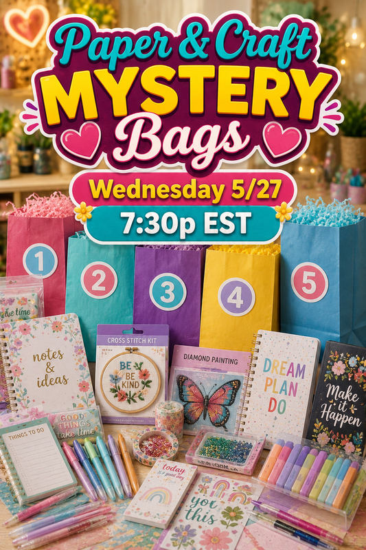 Paper & Craft MYSTERY Bags - LIVE Wednesday 5/27 7:30pm EST