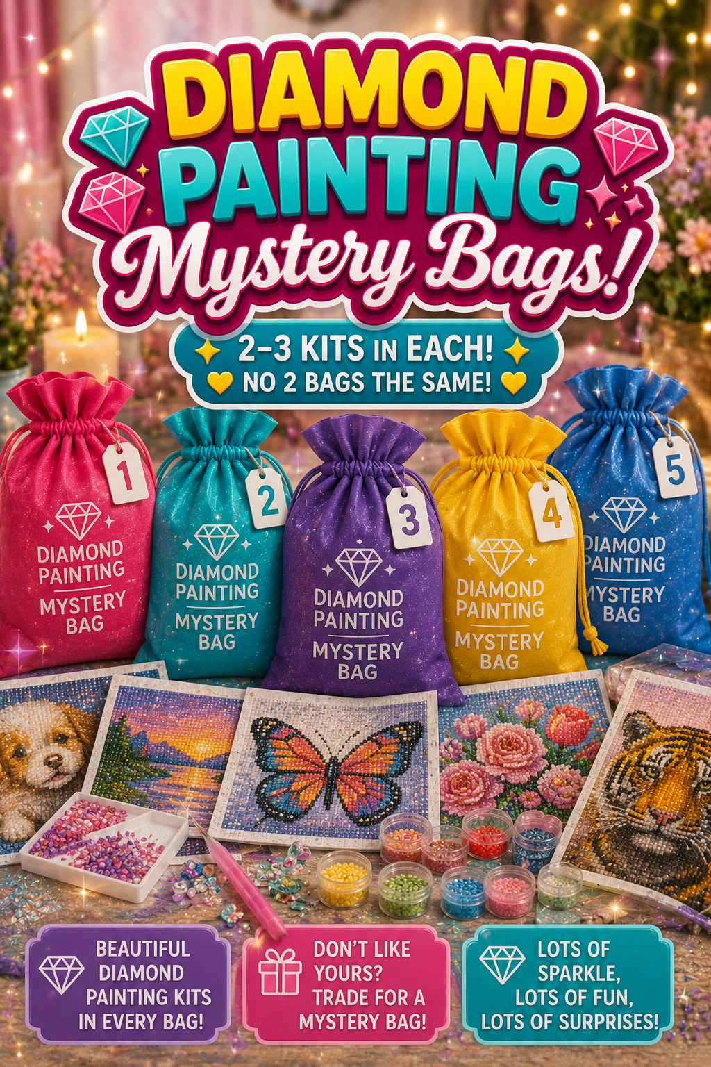 Diamond Painting MYSTERY Bags - LIVE Thursday 5/28 7:30pm EST