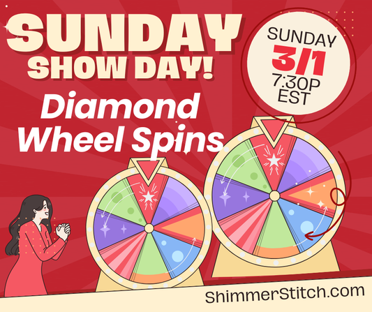 Diamond Painting Wheel Spins LIVE Sunday 3/1 at 7:30pm EST