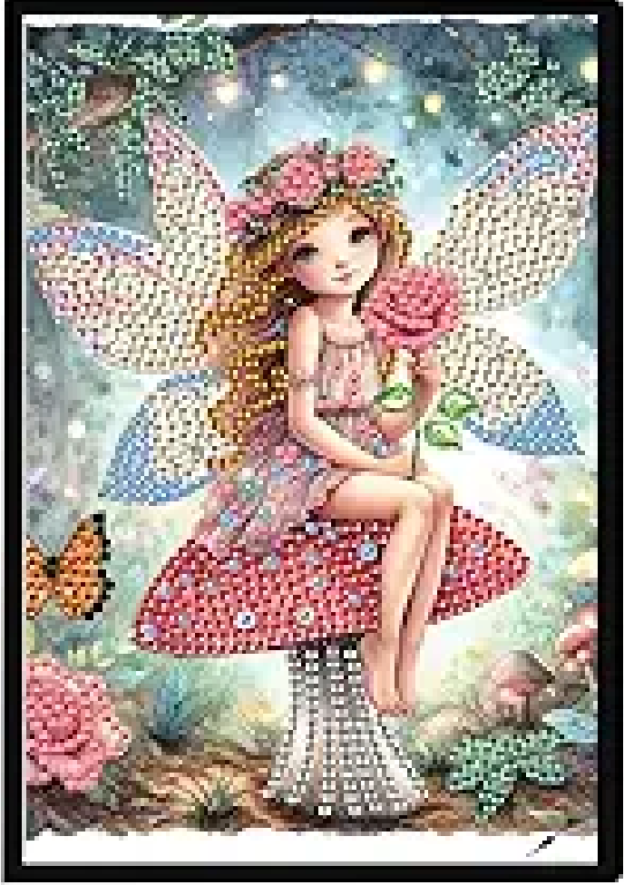 NEW Little Fairy on Mushroom Notebook 6"x8"