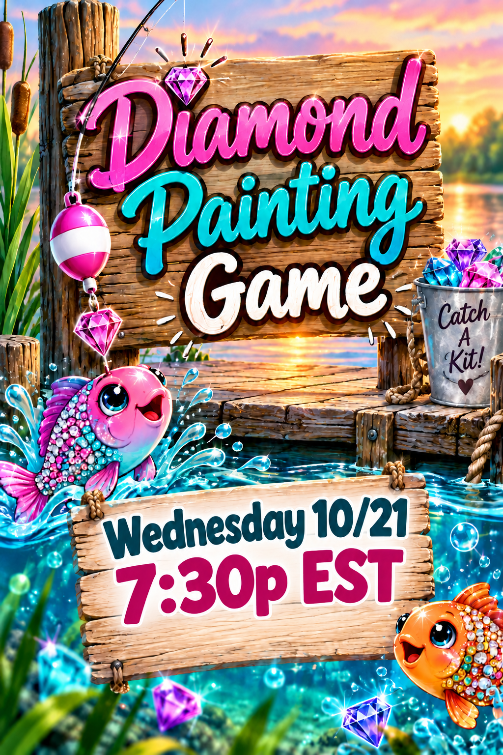 Diamond Painting GAME - LIVE Wednesday 10/21 7:30p EST