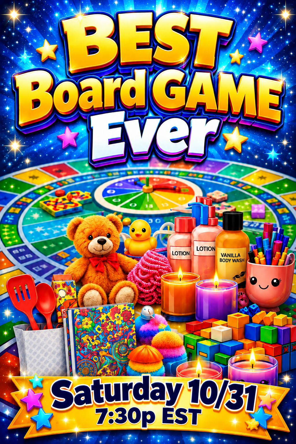 Best Board Game EVER ~ LIVE Saturday 10/31 at 7:30p EST